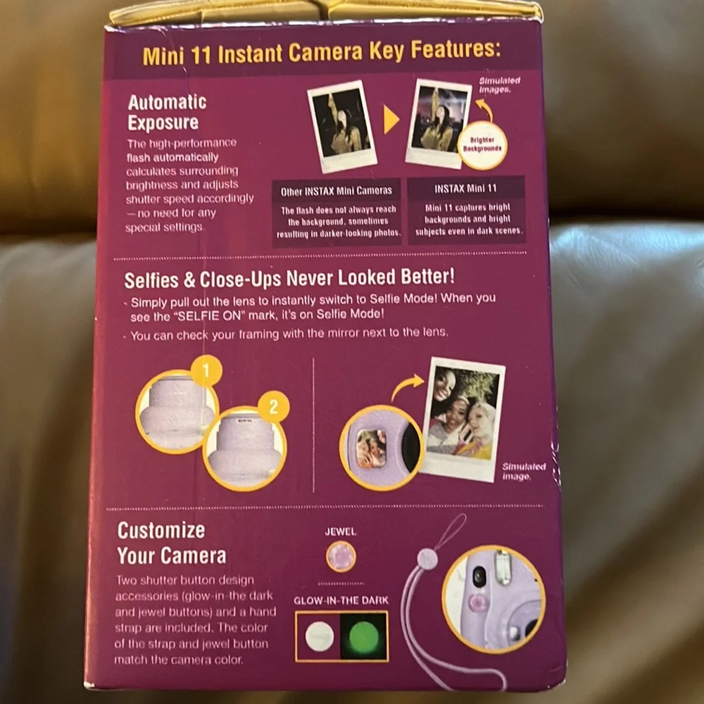FUJIFILM INSTAX MINI 11 Instant Film Camera Bundle (Lilac Purple)